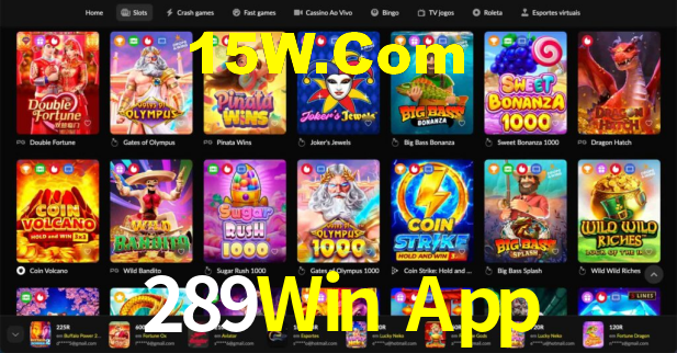 Descubra a Magia dos Jogos de Arcade no 289Win App